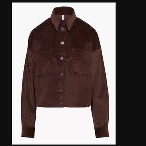 Aritzia Graydon Waist Shirt Cropped Jacket Small NWT